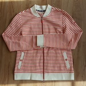 Barbour Striped Bamburgh Knit Bomber